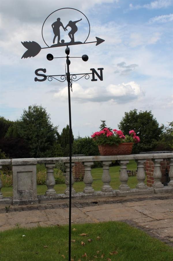 Footballer Weathervane