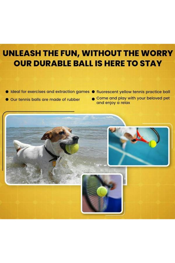 Dyzi Pressureless Tennis Training Balls 12 Pack with Carry Bag Light Green