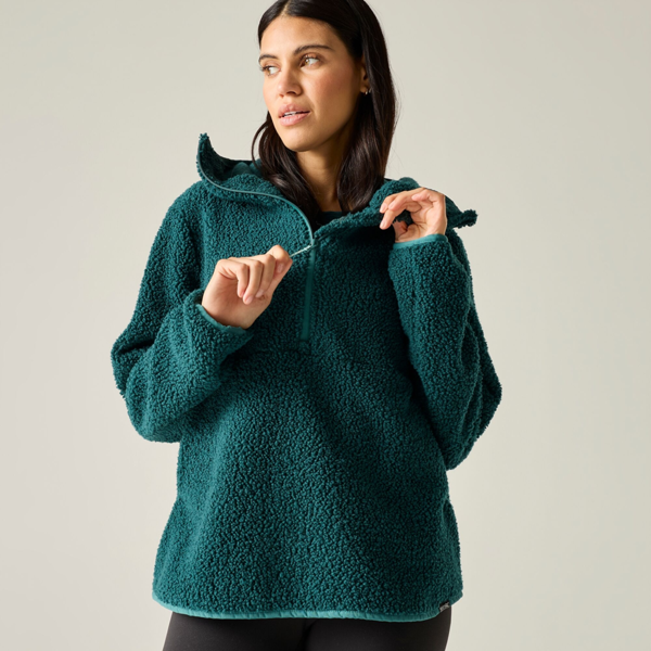 Regatta Womens Elindra Water Repellent Half Zip Fleece - Mediterranea
