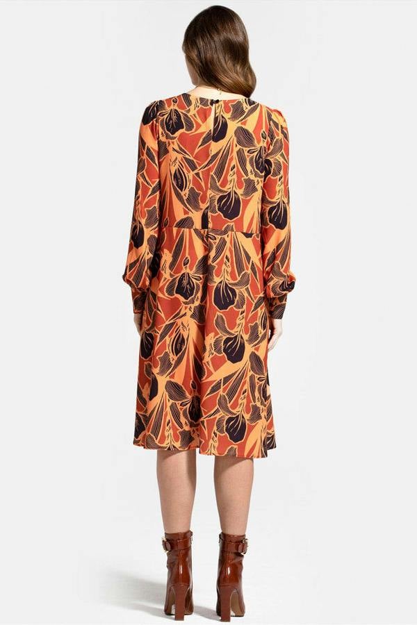 HotSquash Chiffon Loose Dress with V Neck