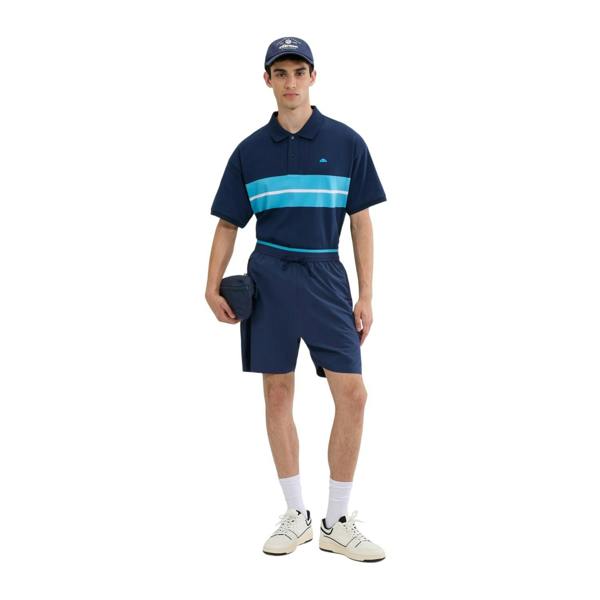 Ellesse Mens Zimp Bermuda Elasticated Waist Sweat Shorts - Navy - 