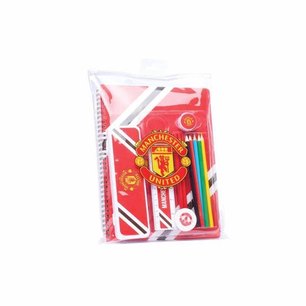 Manchester United FC Core Stripe A4 Stationery Set, Stationery, Sports, Gift