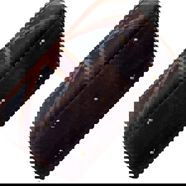 Mala Leather Union Jack Genuine Leather Vintage Holdall in Brown