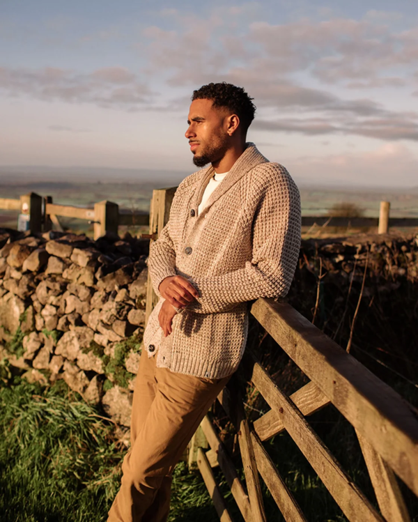 Peregrine  Waffle Shawl Cardigan