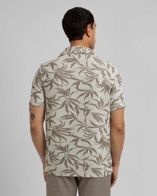 Steel & Jelly Oval - Leaf Jacquard Short Sleeve Shirt