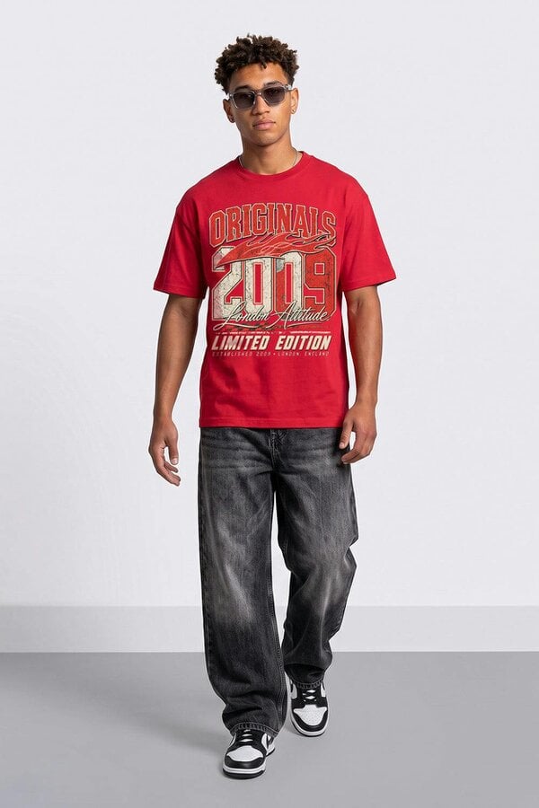 London Attitude Originals 2009 Oversized Heavyweight Graphic T-Shirt