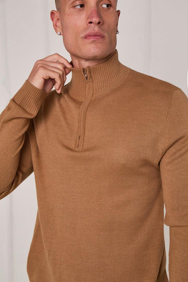 Half Zip Knit Jumper