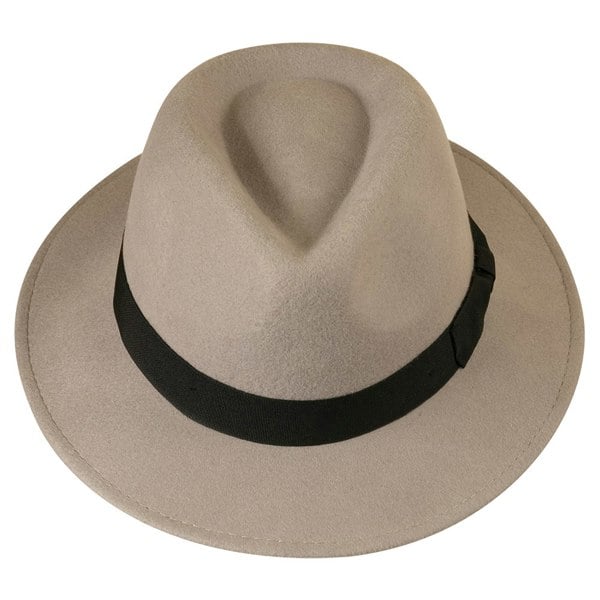 Gamble & Gunn Light Grey Felt Fedora