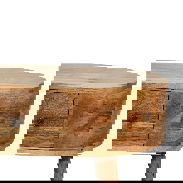 Artisan Furniture Mini Oak-ish Rounded Coffee Table