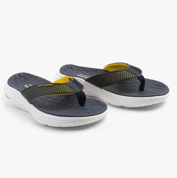 Skechers VAPOR FOAM SANDAL - SAYTO Mens Sandals Navy/Yellow