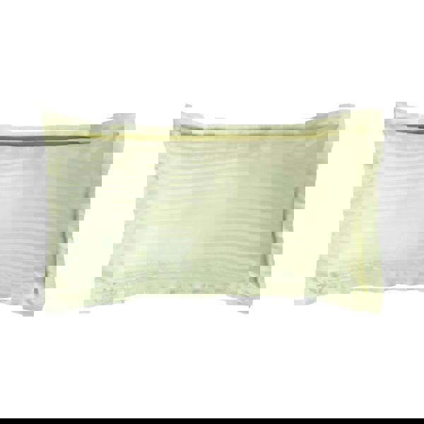 HOMESCAPES Silky 330 TC Egyptian Cotton Satin Stripe Oxford Pillowcase, King Size