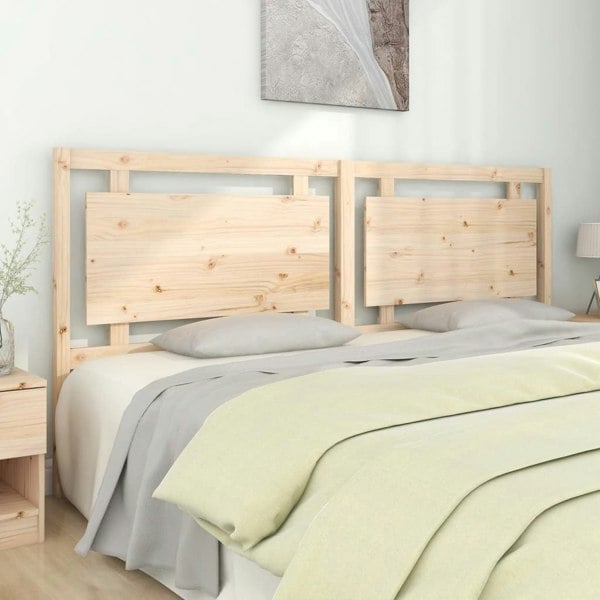 Berkfield Bed Headboard 205.5x4x100 cm Solid Pine Wood