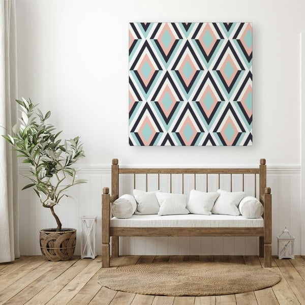 Warren Reed Zig Zag Abstract Pattern Canvas