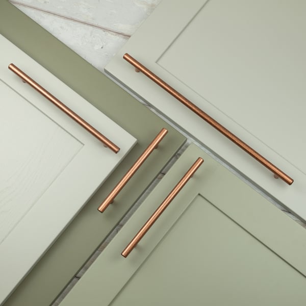 Handle & Home Antique Copper Bar Handle