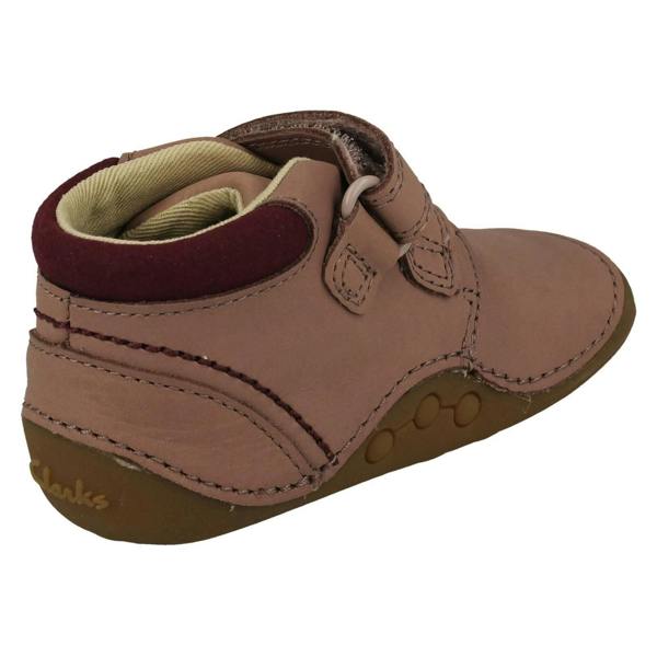 Clarks Childrens Clarks Soft Hook & Loop Ankle Boots Tiny Play T