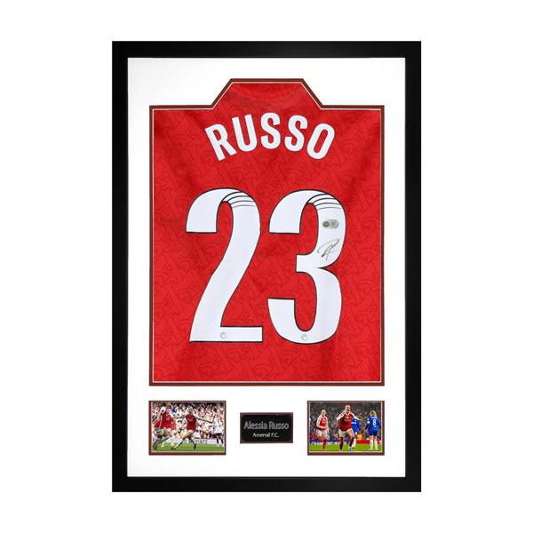 Alessia Russo Signed Arsenal Shirt Premium Frame (ACG Cert)