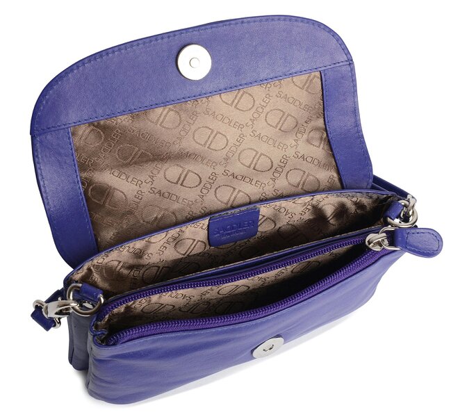 SADDLER Audrey Compact Leather Crossbody Bag & Clutch – Versatile & Stylish - Gift Boxed