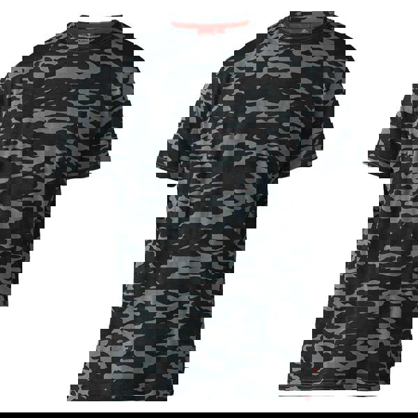 Duke Mens D555 Gaston Camouflage Kingsize Short-Sleeved T-Shirt - Storm Grey Camo - 