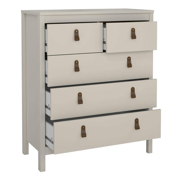Wyld Haus Wildberry Cashmere Wooden Chest 5 Drawers