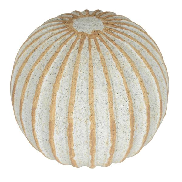 Hill Interiors Grove Ceramic Ball Ornament - White - 