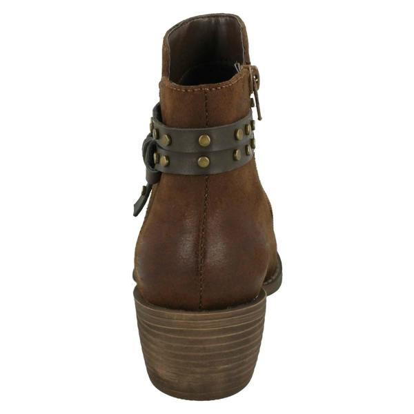 Down to Earth Ladies Down To Earth Rouched Ankle Boots F50948