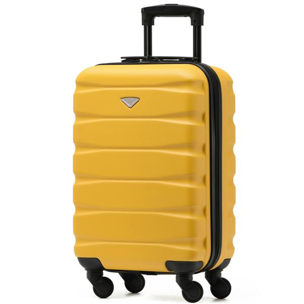 Flight Knight 55x35x20cm Cabin Carry Bag Hard Shell Suitcase 100+ Airline Approved
