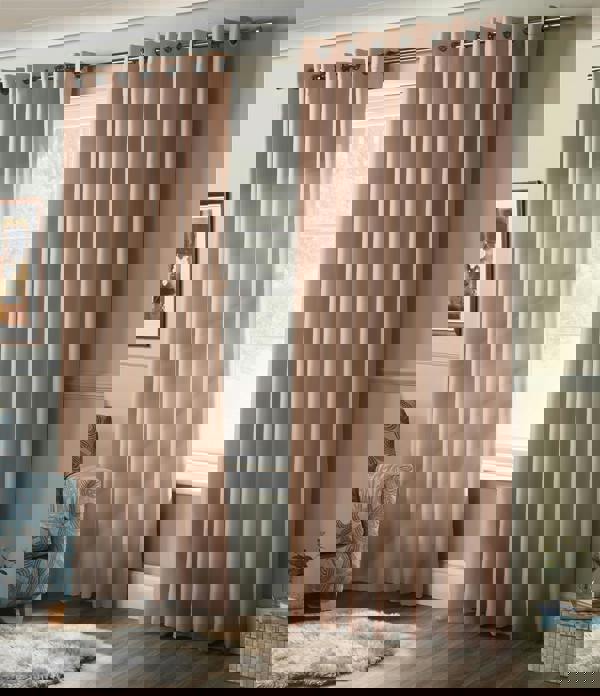 Luxury Living Plain Blackout Ring top Curtains