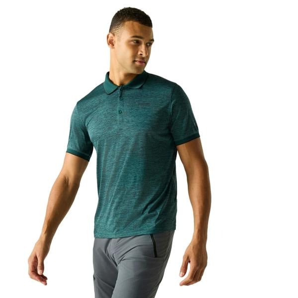 Regatta Mens Remex II Jersey Polo Shirt - Mediterranean Green - 
