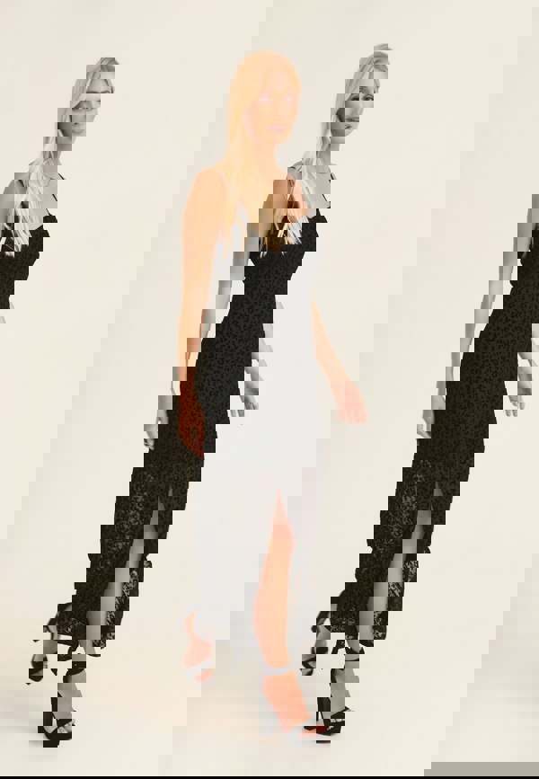 Gini London Animal Cowl Midi Dress