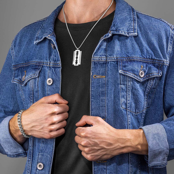 Police Razorblade Necklace PEAGN0005501