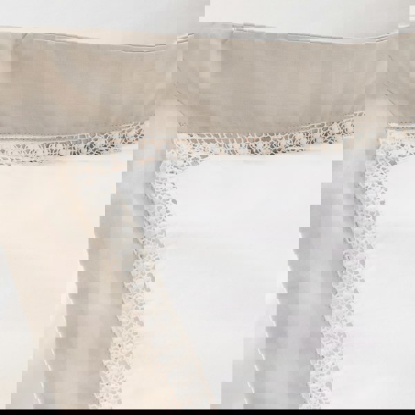 Bianca Oxford Lace 200 Thread Count Cotton Duvet Cover Set