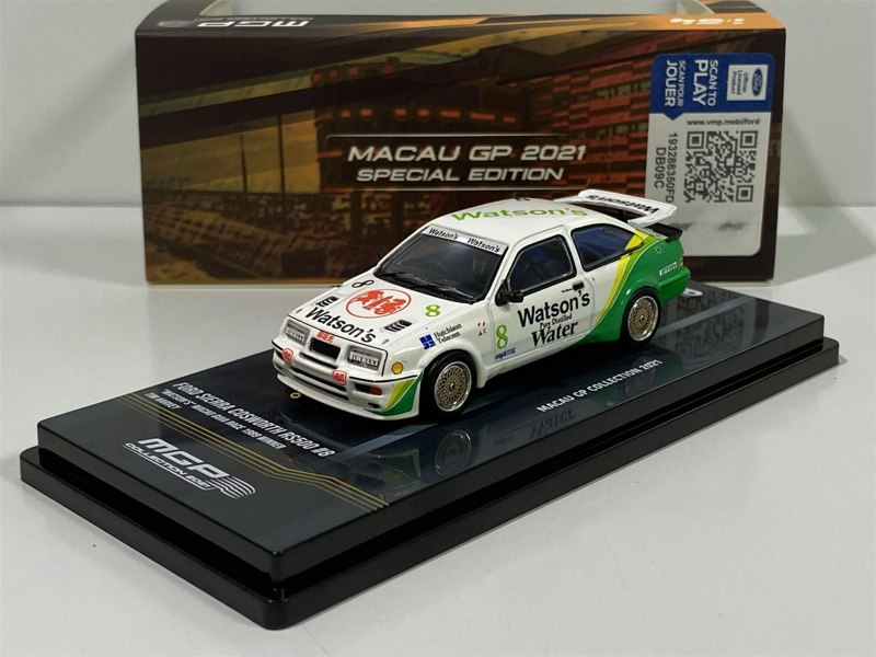 ford sierra rs500 cosworth watsons t harvey macau guia 1:64 inno 64 in64rs500mgp21w