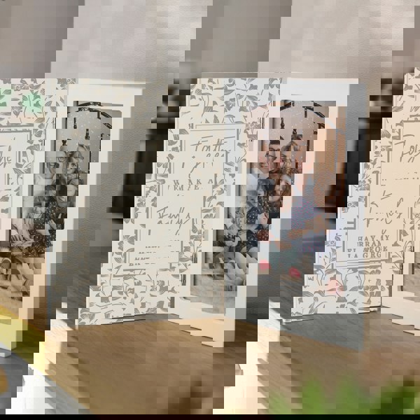 Personalised Memento Company Personalised Family Wooden Hinged 6x4 Photo Frame