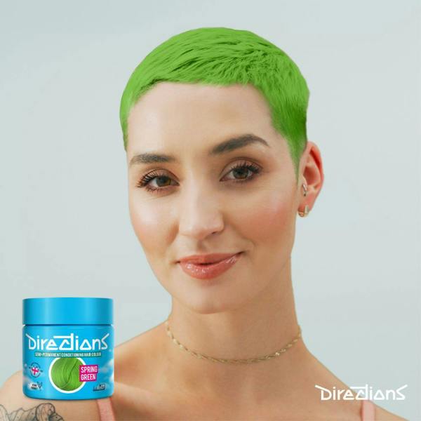 Directions 4 x La Riche Directions Semi-Permanent Hair Color 100ml Tubs - Spring Green