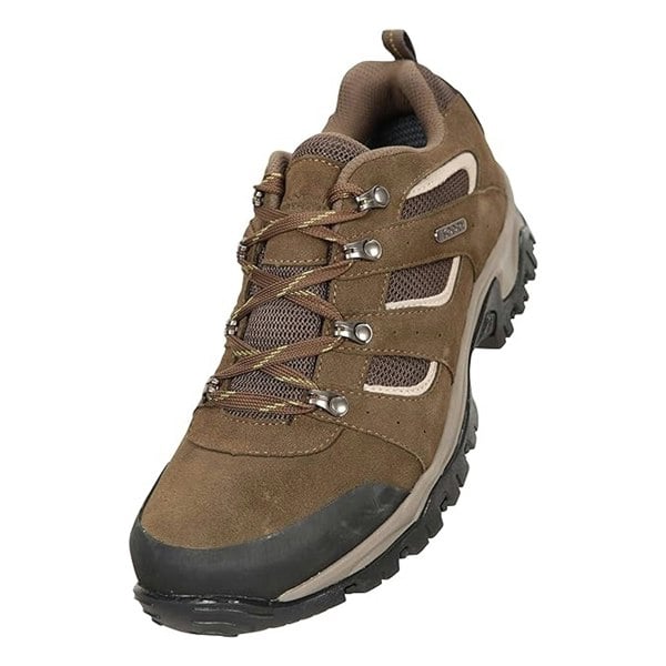 Mountain Warehouse Mens Voyage Suede Waterproof Walking Shoes - Brown