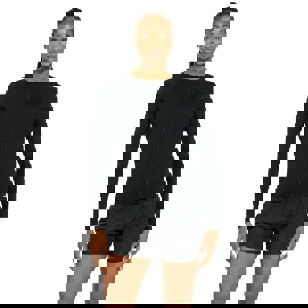 Zoggs Long Sleeve Zip Sun Top - Black