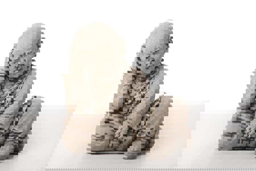 Oriental Monk Buddha Statues Set