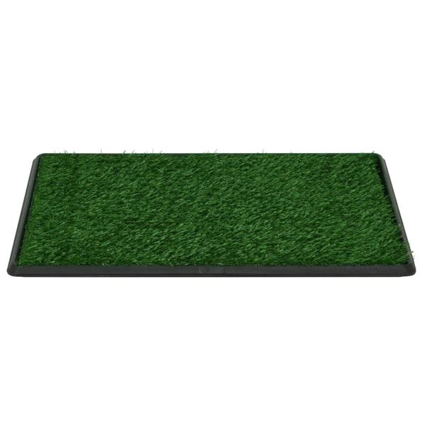 Berkfield Pet Toilet with Tray & Faux Turf Green 76x51x3 cm WC