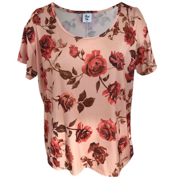 Frock Tales Quintessential Tee in Rose Print