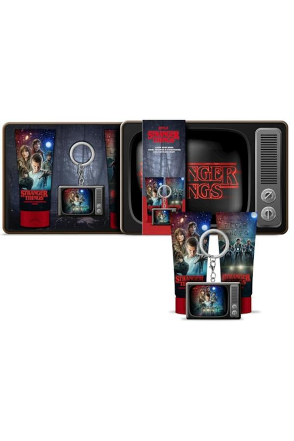 Stranger Things Gift Set - Shampoo & Conditioner 100ml Body Wash 100ml and Exclusive Keychain