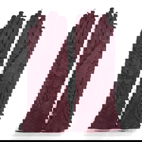 Infinity Leather Women's Leather Wool Lined Bow Knot Accent Gloves