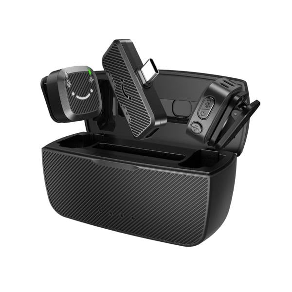 magicvision.uk FIFINE M12 Wireless Lavalier Microphone – Dual-Channel 2.4GHz Wireless Microphone System
