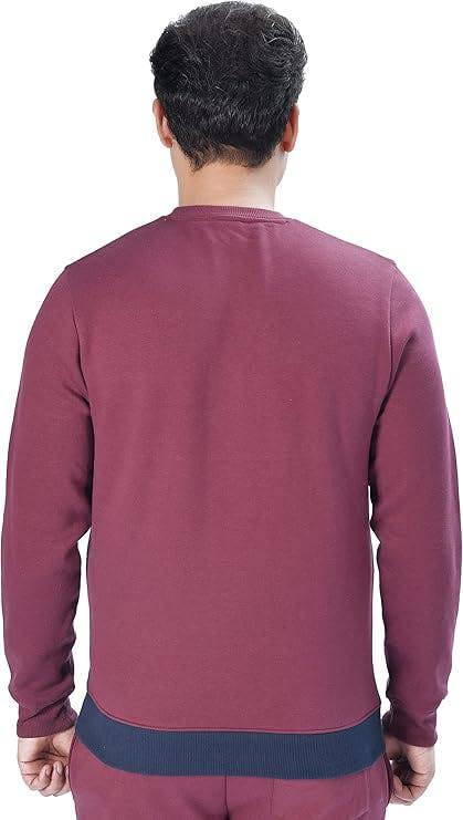 Smart Living Men's Classic Crew Neck Fleece Sweatshirt Jumper - Multi