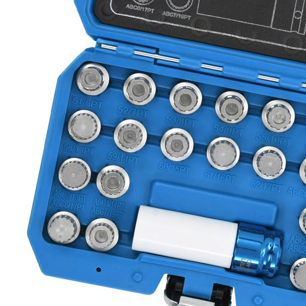 Berkfield 23 Piece Rim Lock Socket Set for VAG