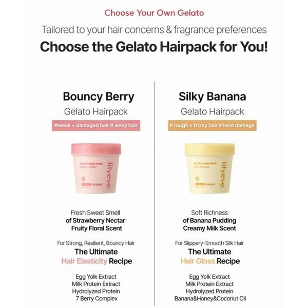 LILYEVE Gelato Hair Pack #Bouncy Berry 200ml
