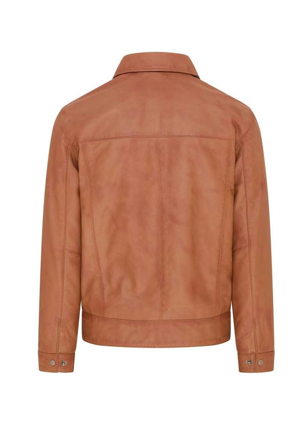 Infinity Leather Mens Retro Classic Leather Harrington Biker Jacket - Drammen