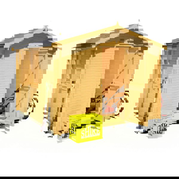 Shire Camelot 10x10 Log Cabin 19mm interlock Cladding - Best Shed