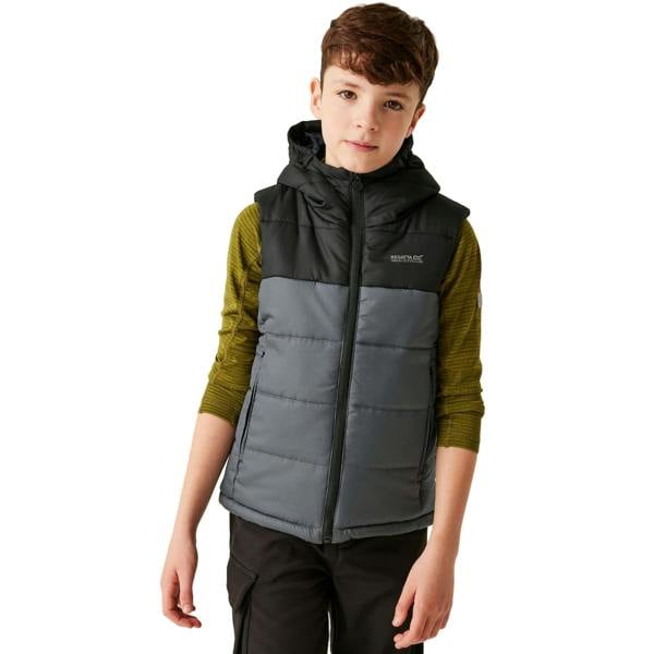 Regatta Childrens/Kids Lofthouse II Gilet - Black/Seal Grey - 