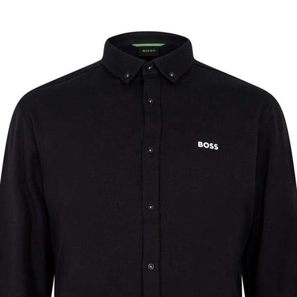 Boss Mens Motion Regular Button-Down Shirt - Dark Blue - 