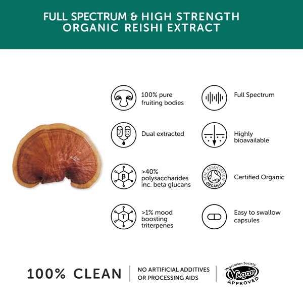 Together Health Health Organic Reishi Mushroom 60 Capsules